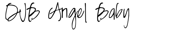 DJB Angel Baby font preview